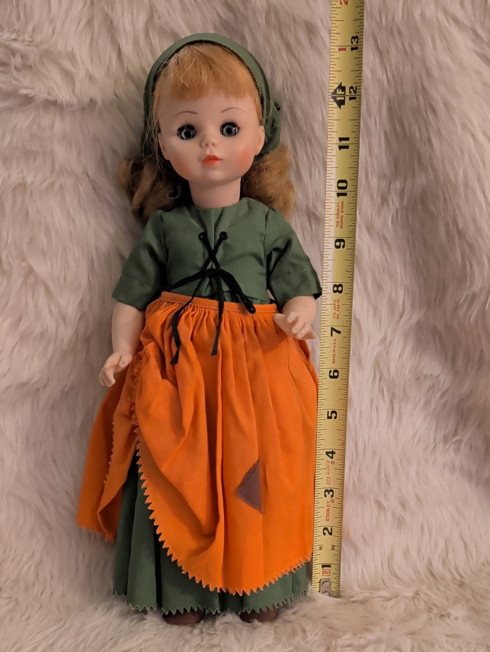 Madam Alexander Cinderella Doll Green Dress and Headscarf